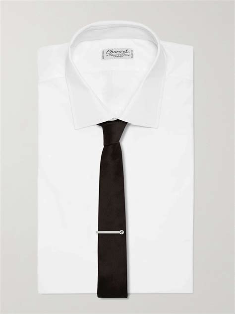 silver gucci tie